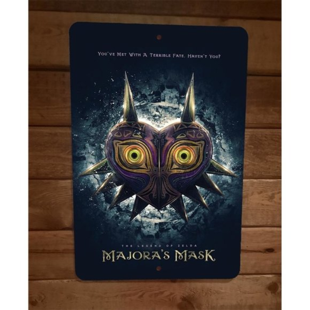 Majoras Mask The Legend of Zelda Video Game 8x12 Metal Wall Sign Poster